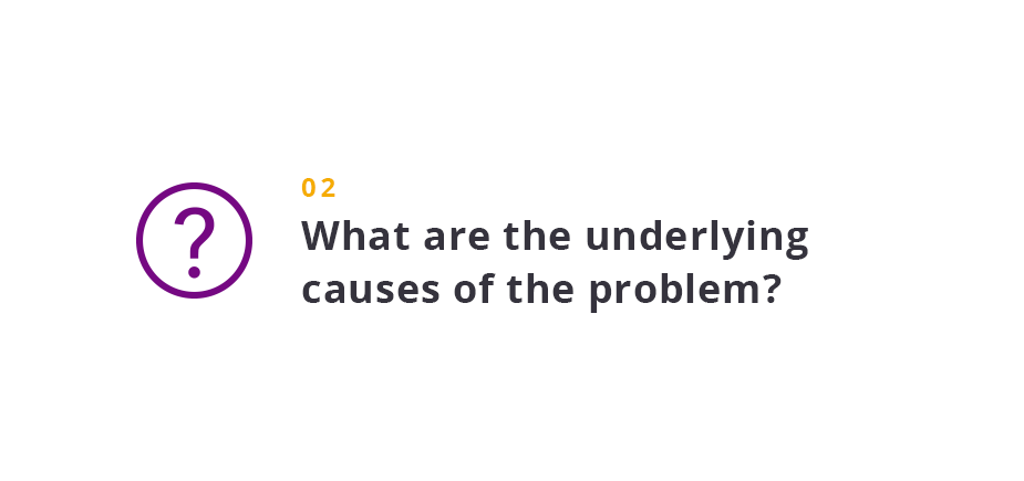 What are the underlying causes of the problem?