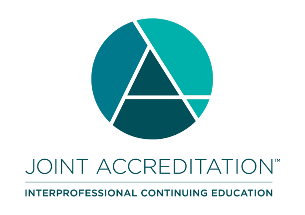 Joint Accreditation logo. Interprofessional continuing education.